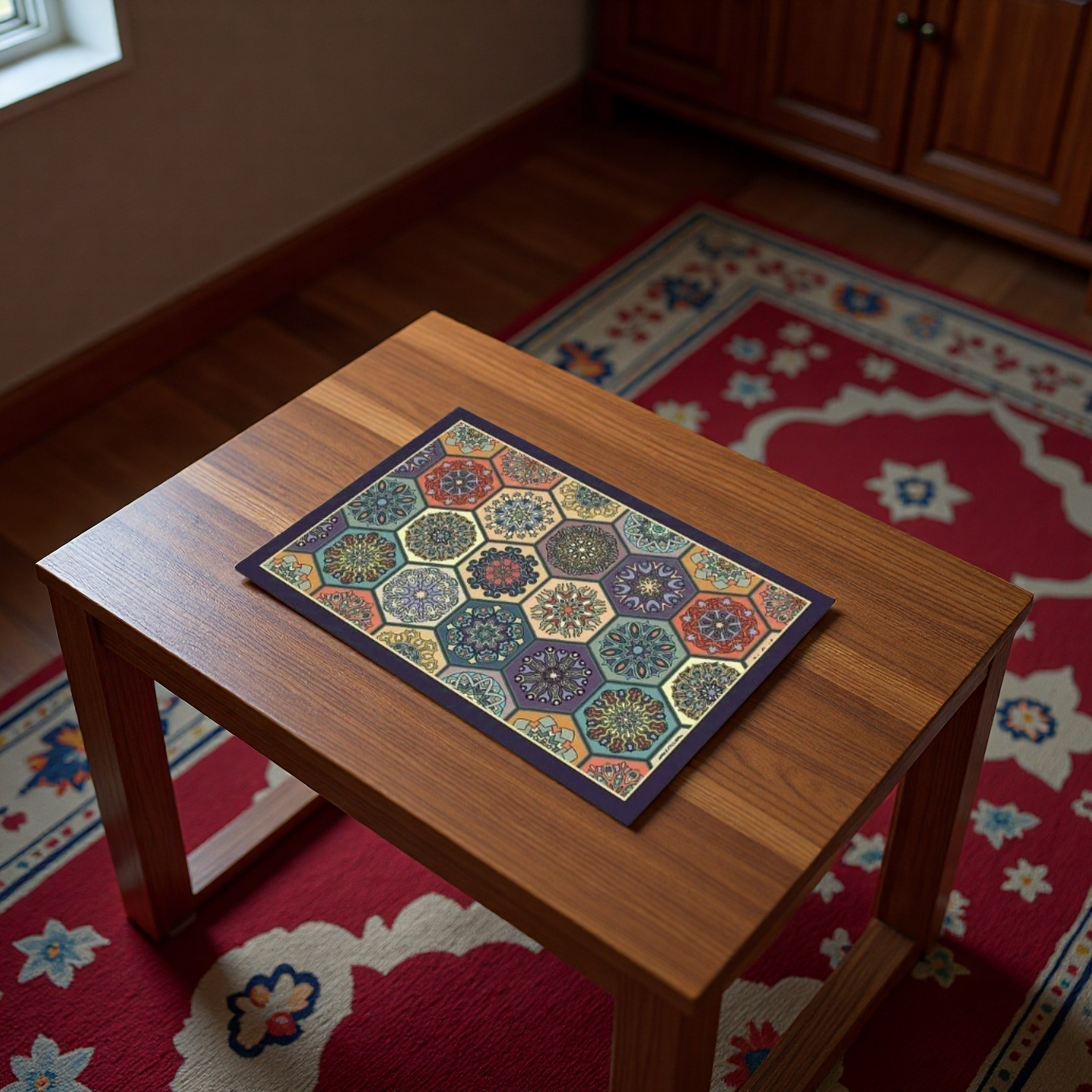 Moroccan Mosaic Anti-Slip Absorbent Dish Drying Mat