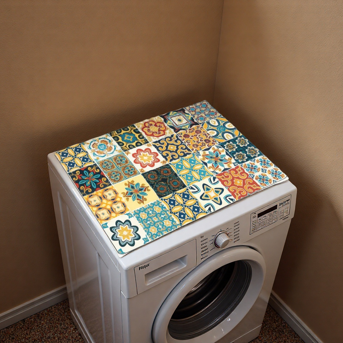 Moroccan Tile Washer Mat – Waterproof & Anti-Slip