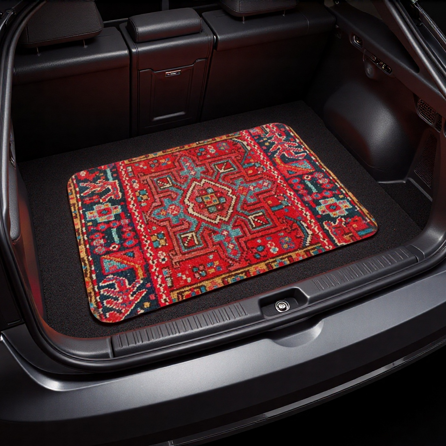 Moroccan Trunk Mat β Velvet, Non-Slip, Waterproof