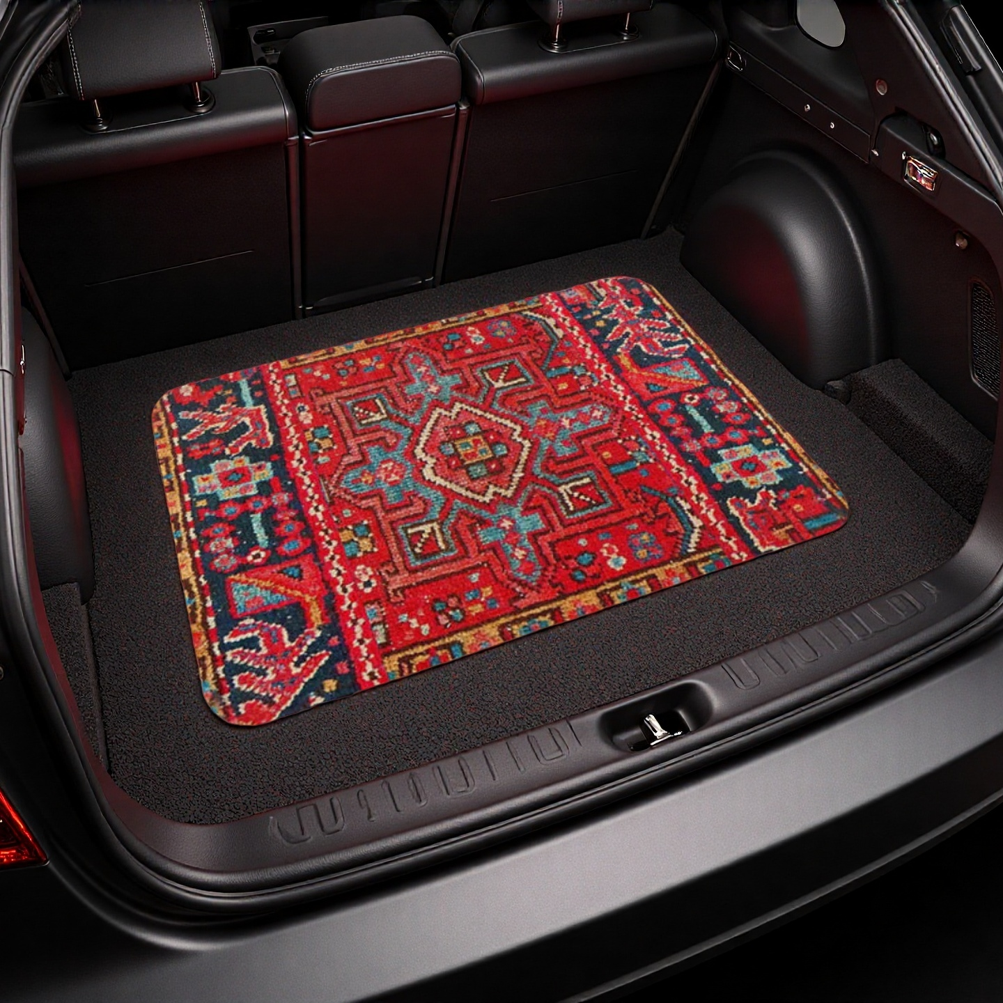 Moroccan Trunk Mat β Velvet, Non-Slip, Waterproof