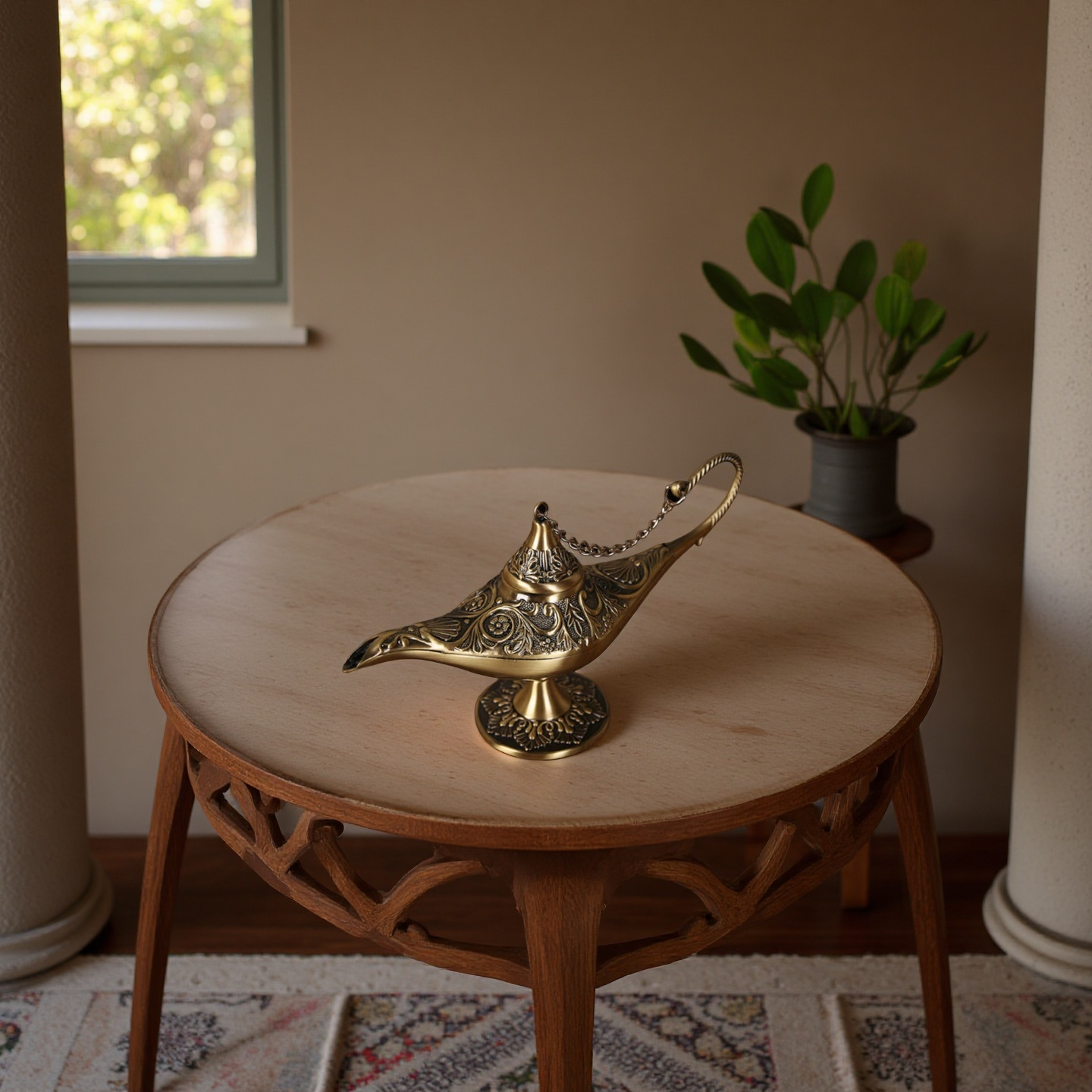 Aladdin’s Magic Lamp – Antique Brass Decor