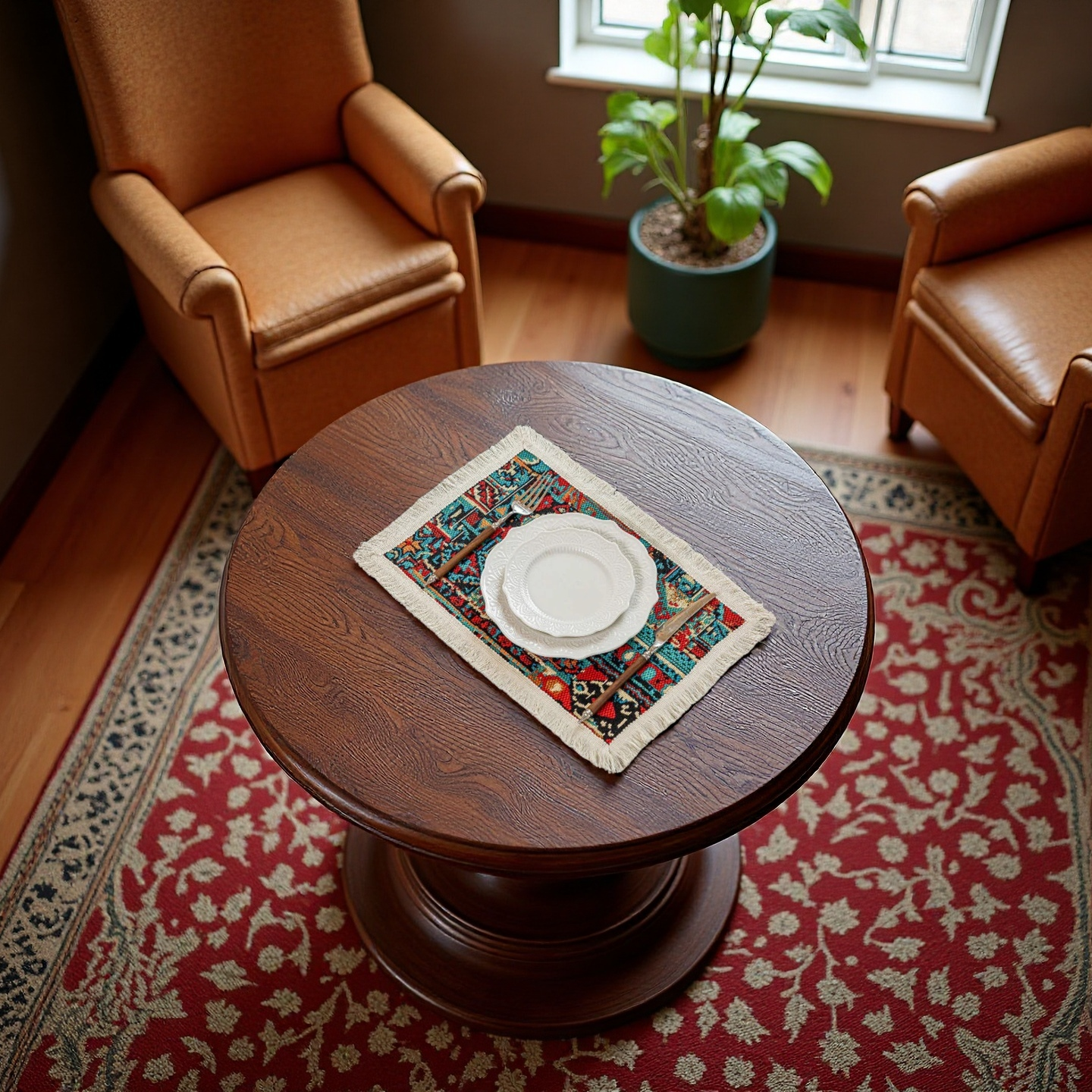 Ethnic Fringe Geometric Placemat