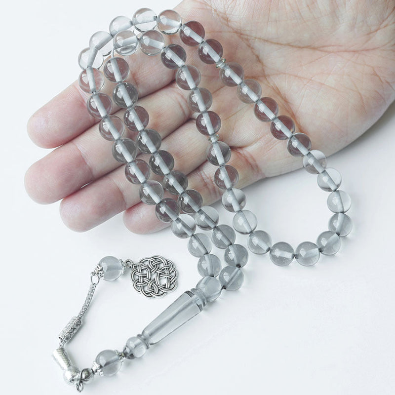 Crystal Tasbih with Silver Ottoman Tassel