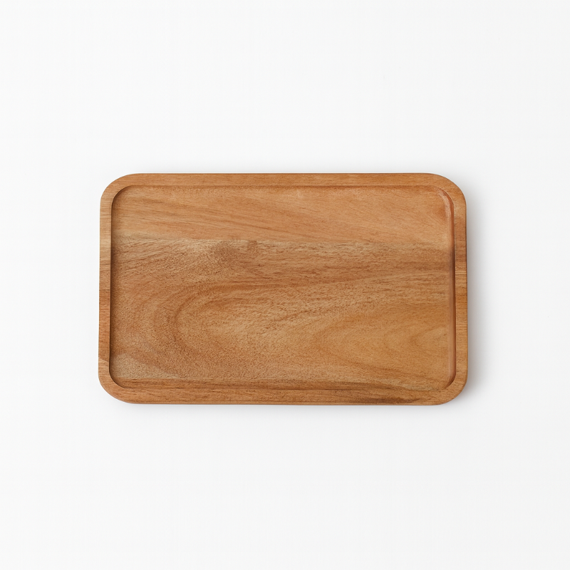 Natural Wooden Serving Tray – Rectangular