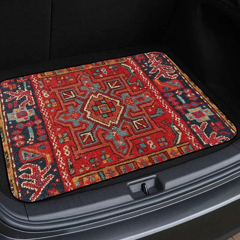 Moroccan Trunk Mat β Velvet, Non-Slip, Waterproof