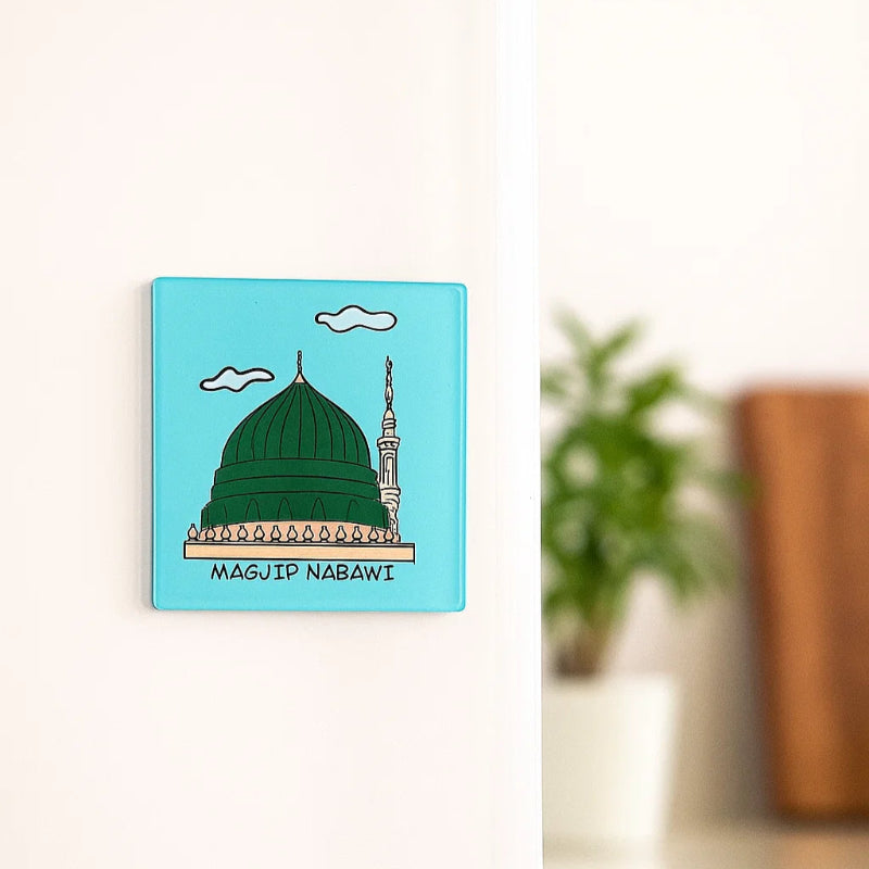 Nabawi Green Dome Magnet – Glass