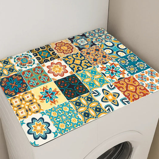 Moroccan Tile Washer Mat – Waterproof & Anti-Slip